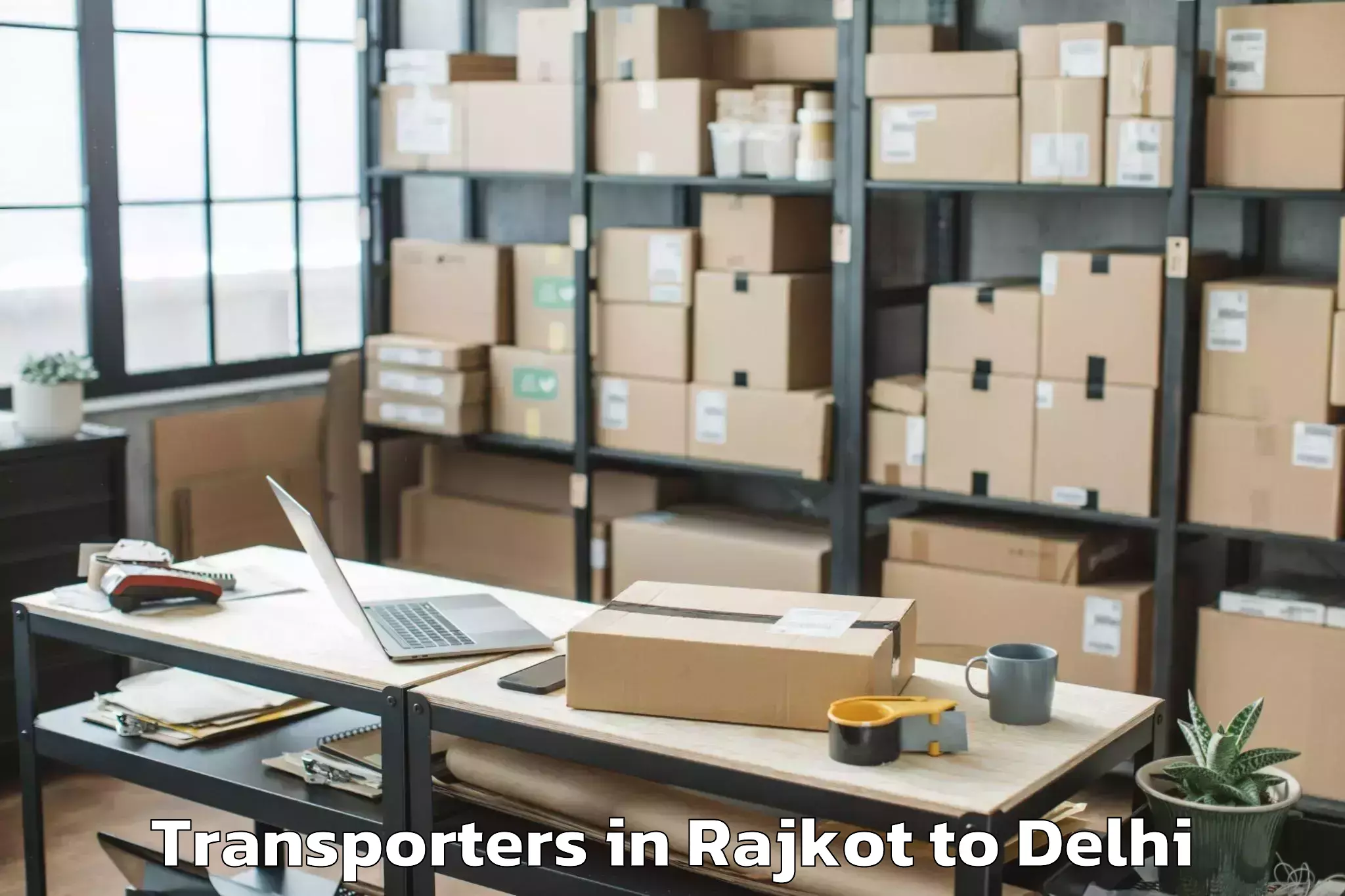 Hassle-Free Rajkot to Rajouri Garden Transporters